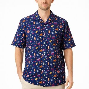 Disneyland California 2020 Food and‎ Wine Festival Button up Shirt Medium